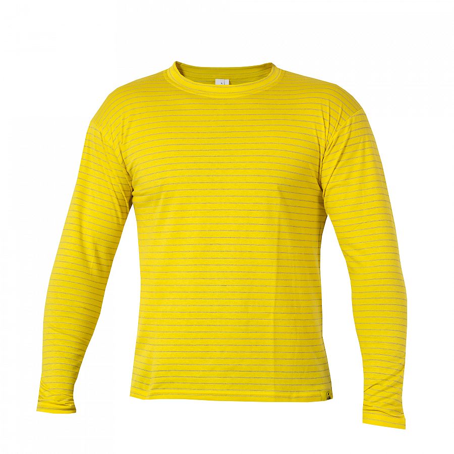 Tričko PXT Antistatic wear žluté dlouhý rukáv "U" 160 g/m2